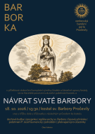 Plakát akce návrat sv. barbory